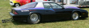 BLACK AND SILVER CAMARO